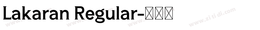 Lakaran Regular字体转换